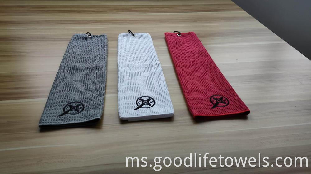 Industrial Strength Magnet Tri Fold Microfiber Golf Towel